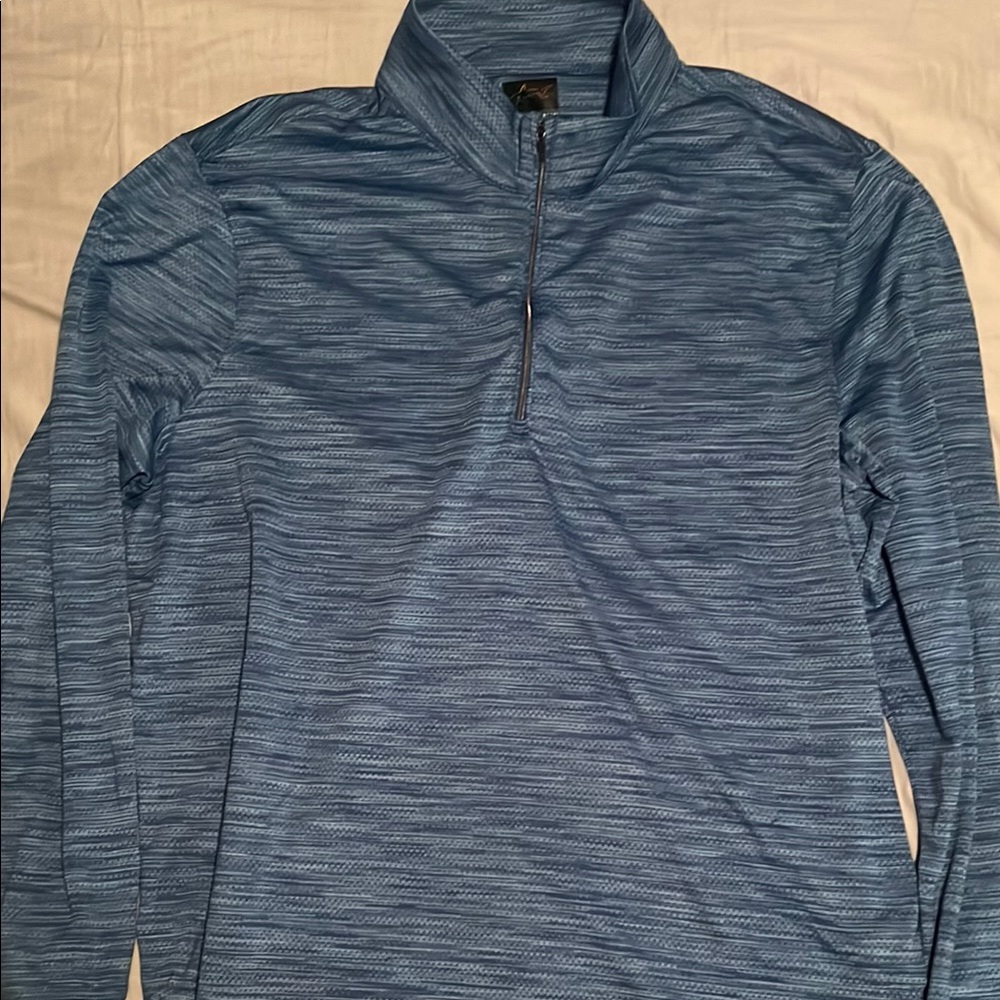 Blue Heather Greg Norman Quarter-Zip Pullover